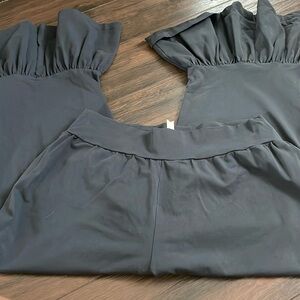 Matilda Jane black ruffle bottoms pants